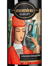 Вино Alazani Valley Red Mamiko, (145631), красное полусладкое, 2022 г., 0.75 л, Алазанская Долина Мамико цена 690 рублей