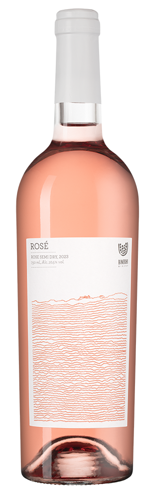 Вино Rose Binekhi, 2023, (146705), Грузия, розовое, полусухое, 0.75 л, Розе Бинехи, цена 2290 рублей