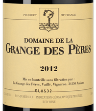 Вино Domaine de la Grange des Peres Rouge, (146054), красное сухое, 2012 г., 0.75 л, Домен де ла Гранж де Пер Руж цена 44990 рублей