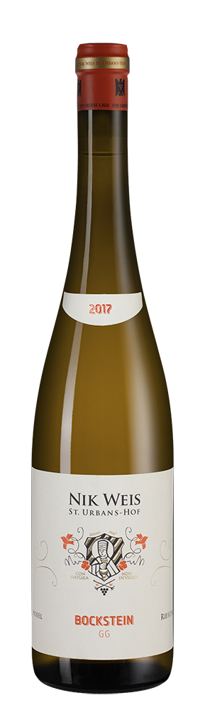 Вино Riesling Bockstein GG, Nik Weis St. Urbans-Hof, 2017, (118480), Германия, Мозель, белое, полусухое, 0.75 л, Рислинг Бокштайн ГГ, цена 10493 рублей