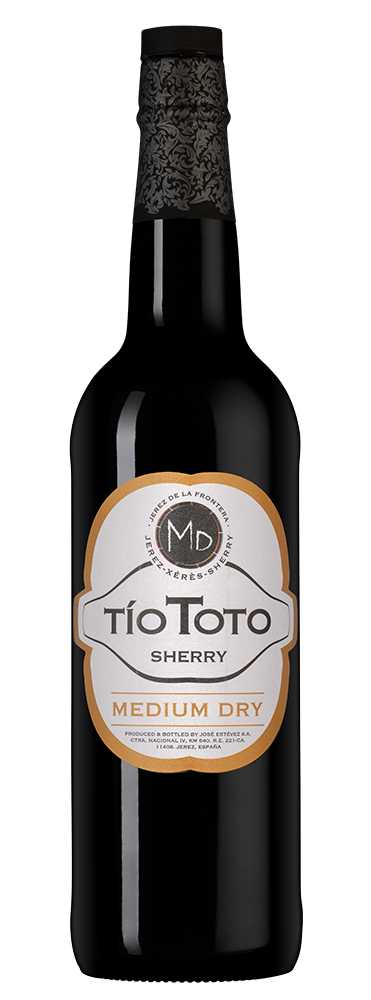 Херес Tio Toto Medium Dry, Jose Estevez, (139741), Испания, Андалусия, 0.75 л, Тио Тото Медиум Драй, цена 2990 рублей