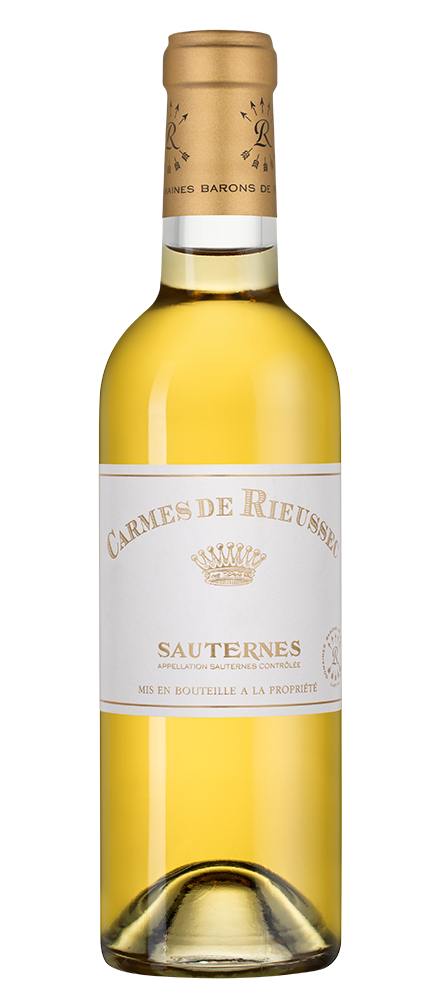 Вино Les Carmes de Rieussec, Chateau Rieussec, 2019, 0.375л, (159040), Франция, Бордо, белое, сладкое, 0.375 л, Ле Карм де Рьессек, цена 4640 рублей