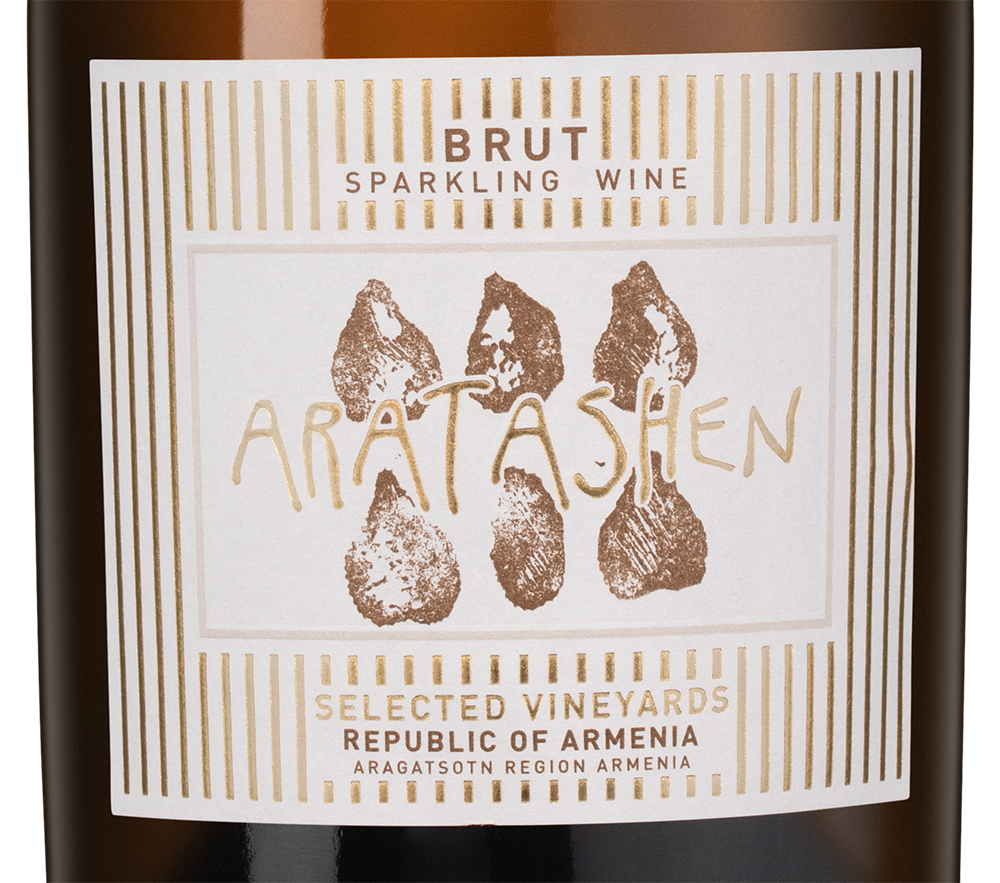 Игристое вино Aratashen Brut, Armenia Wine, 2023, (142960), Армения, Арагацотн, белое, брют, 0.75 л, Араташен Брют, цена 1490 рублей