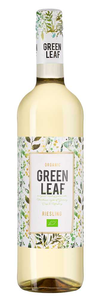 Вино Green Leaf Riesling Bio, Weinkellerei Hechtsheim, 2021, (143550), Германия, Рейнгессен, белое, полусухое, 0.75 л, Грин Лиф Рислинг Био, цена 1990 рублей