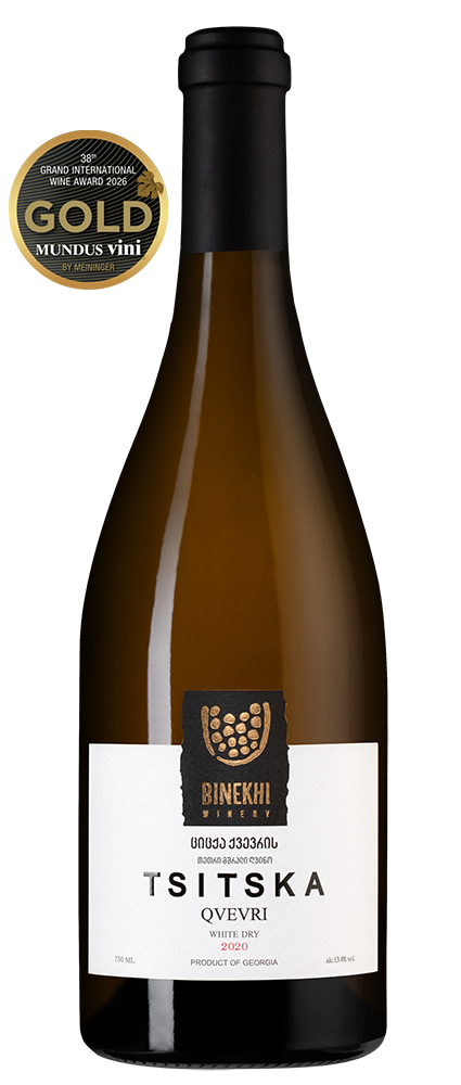 Вино Tsitska Qvevri, Binekhi, 2020, (139370), Грузия, Имеретия, белое, сухое, 0.75 л, Цицка Квеври, цена 5690 рублей