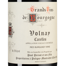 Вино Volnay Carelle, (124896), красное сухое, 2018 г., 0.75 л, Вольне Карель цена 14990 рублей