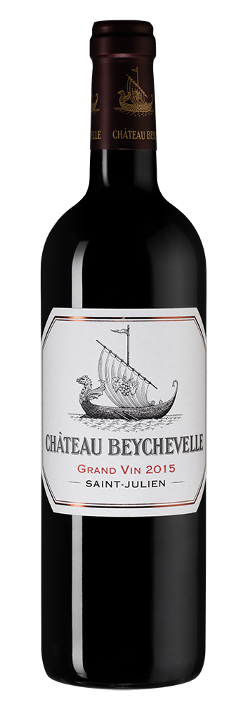 Вино Chateau Beychevelle (Saint-Julien), 2015, (138146), Франция, Бордо, красное, сухое, 0.75 л, Шато Бешвель, цена 34990 рублей