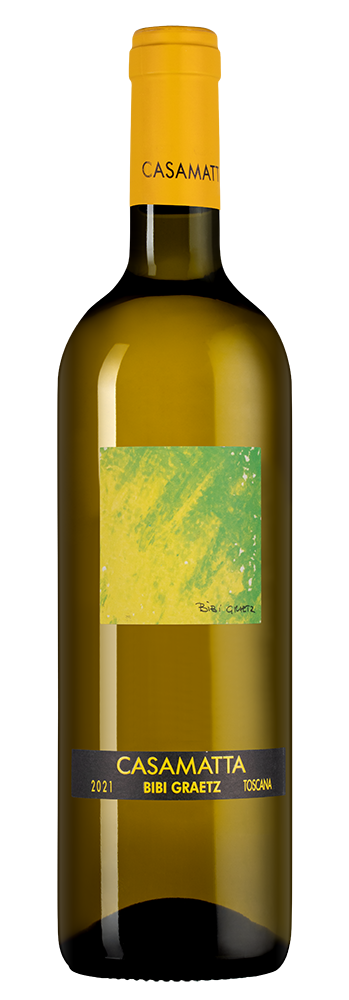 Вино Casamatta Bianco, Bibi Graetz, 2021, (139639), Италия, Тоскана, белое, сухое, 0.75 л, Казаматта Бьянко, цена 4893 рублей