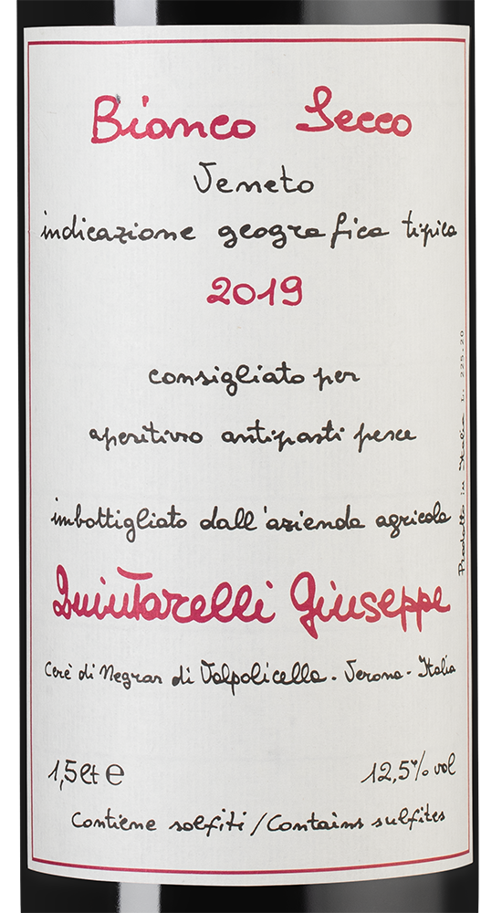 Вино Bianco Secco, Giuseppe Quintarelli, 2019, 1.5л, (125135), Италия, Венето, белое, сухое, 1.5 л, Бьянко Секко, цена 22070 рублей