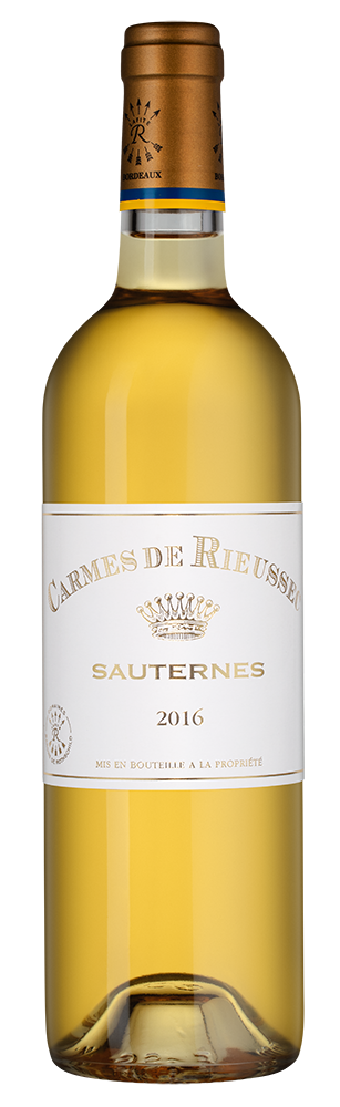 Вино Les Carmes de Rieussec, Chateau Rieussec, 2016, (158697), Франция, Бордо, белое, сладкое, 0.75 л, Ле Карм де Рьессек, цена 7990 рублей