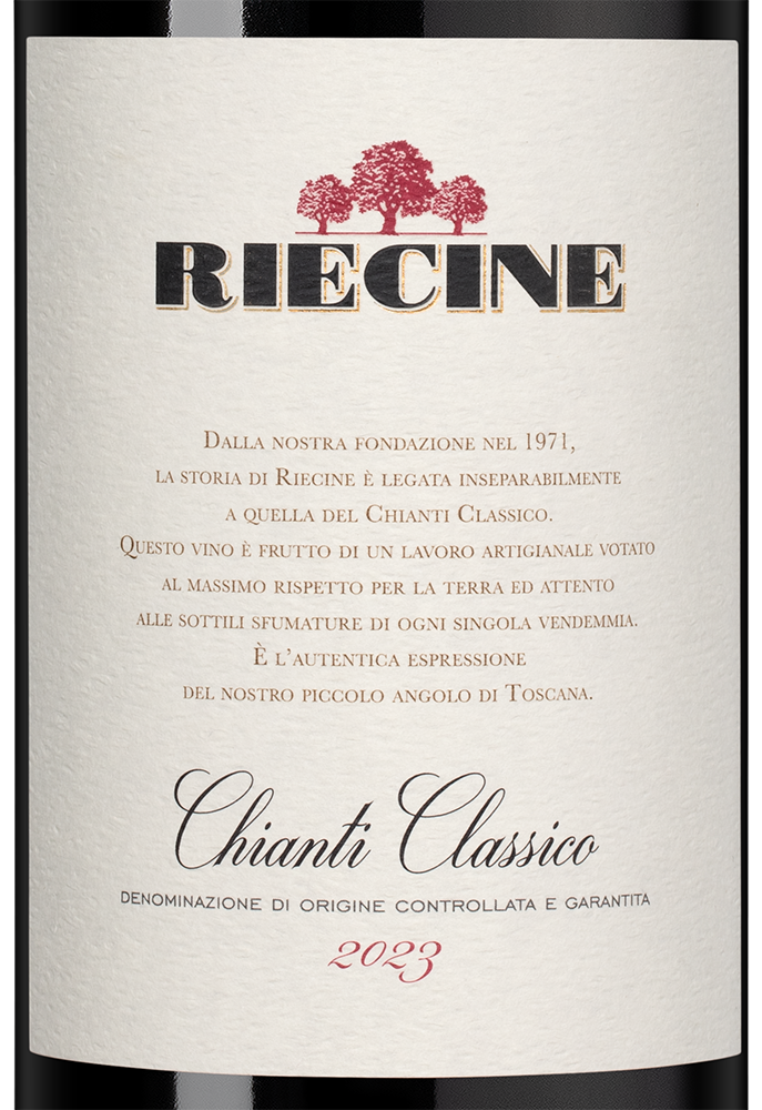 Вино Chianti Classico, Riecine, 2023, (155775), Италия, Тоскана, красное, сухое, 0.75 л, Кьянти Классико, цена 5990 рублей