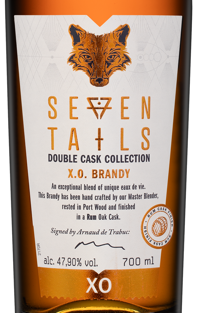 Бренди Seven Tails Rum Cask, (140863), Франция, 0.7 л, Севен Тейлз Рам Каск Финиш, цена 11490 рублей