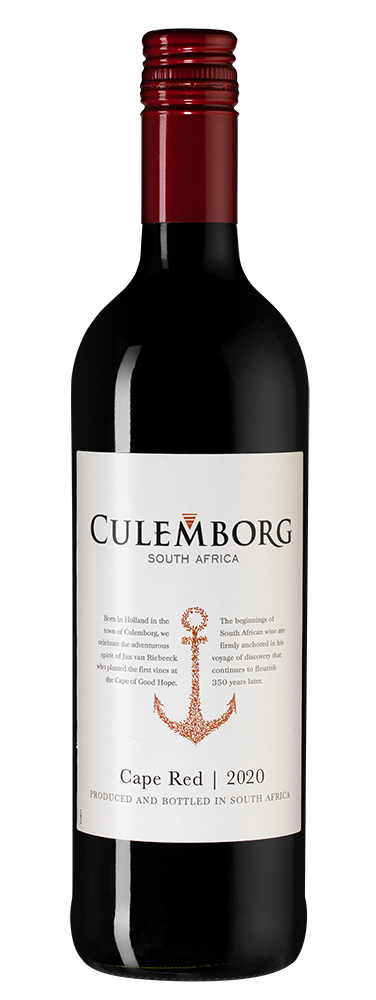 Вино Cape Red, Culemborg, 2020, (123876), Южная Африка, Вестерн Кейп, красное, сухое, 0.75 л, Кейп Ред, цена 1390 рублей