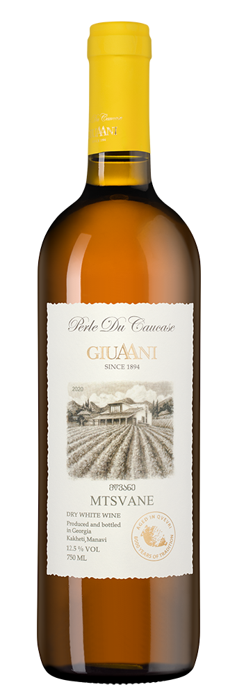 Вино Mtsvane Qvevri, Giuaani, 2022, (156364), Грузия, Кахетия, белое, сухое, 0.75 л, Мцване Квеври, цена 3490 рублей