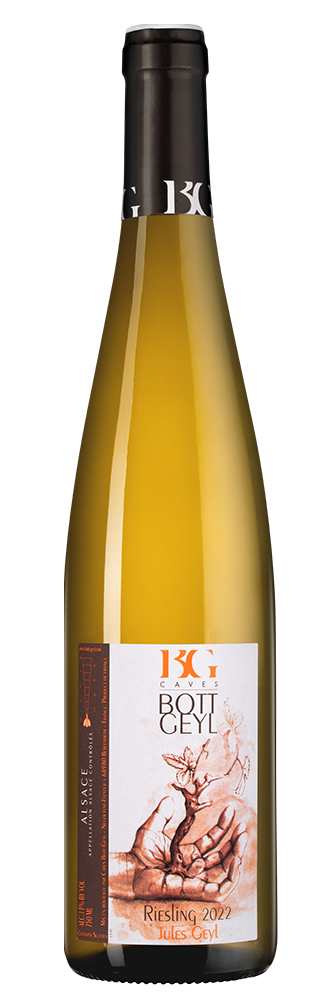 Вино Riesling Jules Geyl, Domaine Bott-Geyl, 2022, (147050), Франция, Эльзас, белое, полусухое, 0.75 л, Рислинг Жюль Гайль, цена 5990 рублей