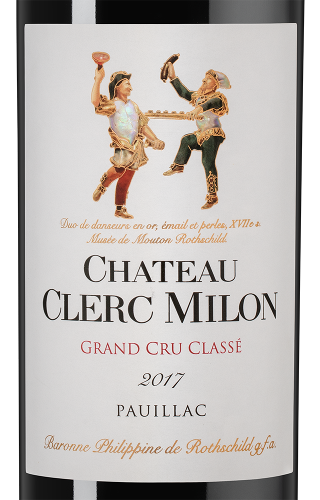 Вино Chateau Clerc Milon (Pauillac), 2017, (151228), Франция, Бордо, красное, сухое, 0.75 л, Шато Клер Милон, цена 29990 рублей
