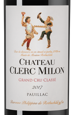 Вино Chateau Clerc Milon (Pauillac), (151228), красное сухое, 2017, 0.75 л, Шато Клер Милон цена 29990 рублей