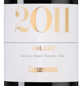 Вино 2011 года урожая Solare