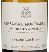 Вино Domaine Paul Pillot Chassagne-Montrachet Premier Cru Clos Saint Jean