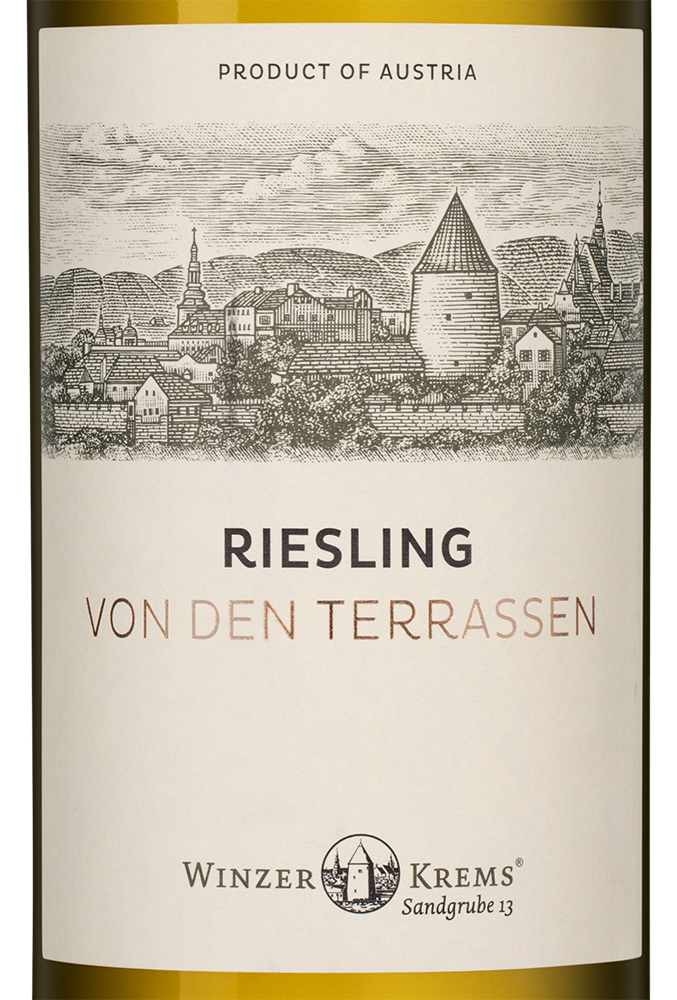Вино Riesling Von den Terrassen, Winzer Krems, 2024, (156464), Австрия, Нижняя Австрия, белое, полусухое, 0.75 л, Рислинг Фон ден Террассен, цена 3490 рублей