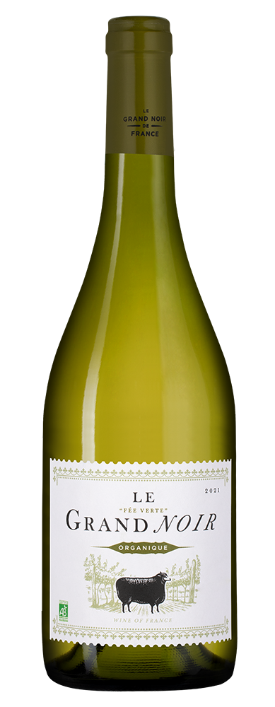 Вино Le Grand Noir Bio White, 2021, (130085), Франция, Лангедок-Руссильон, белое, сухое, 0.75 л, Ле Гран Нуар Био Блан, цена 1990 рублей