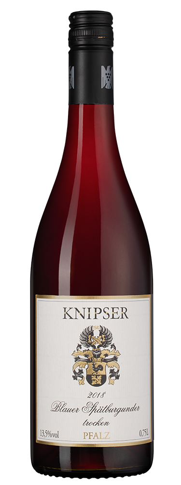 Вино Spatburgunder Blauer, Knipser, 2018, (140220), Германия, Пфальц, красное, сухое, 0.75 л, Шпетбургундер Блауэр, цена 4493 рублей