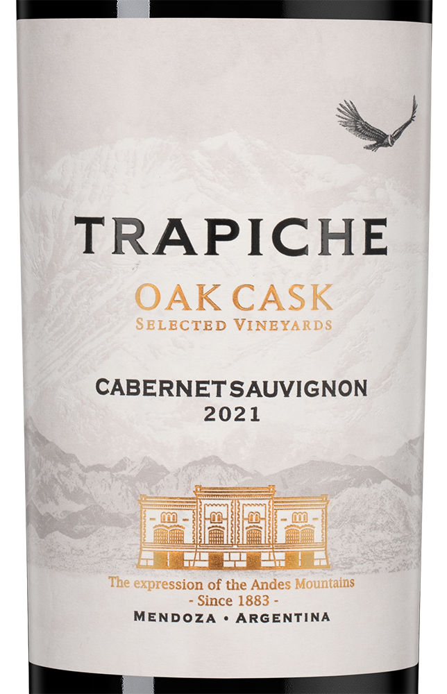 Вино Cabernet Sauvignon Oak Cask, Trapiche, 2021, (136624), Аргентина, Мендоса, красное, сухое, 0.75 л, Каберне Совиньон Оук Каск, цена 1890 рублей