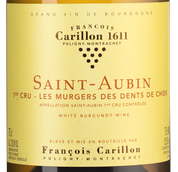 Вино с освежающей кислотностью Saint-Aubin Premier Cru Les Murgers des Dents de Chien