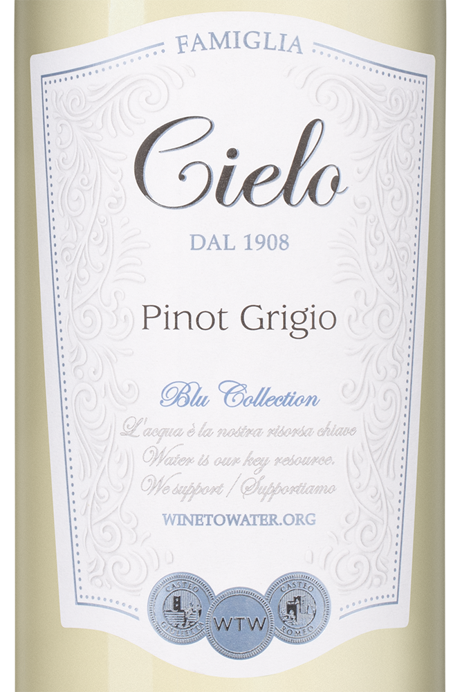Вино Pinot Grigio, Cielo, 2025, (159335), Италия, Венето, белое, полусухое, 0.75 л, Пино Гриджо, цена 1690 рублей