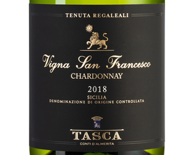 Вино Tenuta Regaleali Chardonnay Vigna San Francesco, (135385), белое сухое, 2018 г., 0.75 л, Тенута Регалеали Шардоне Винья Сан Франческо цена 7990 рублей