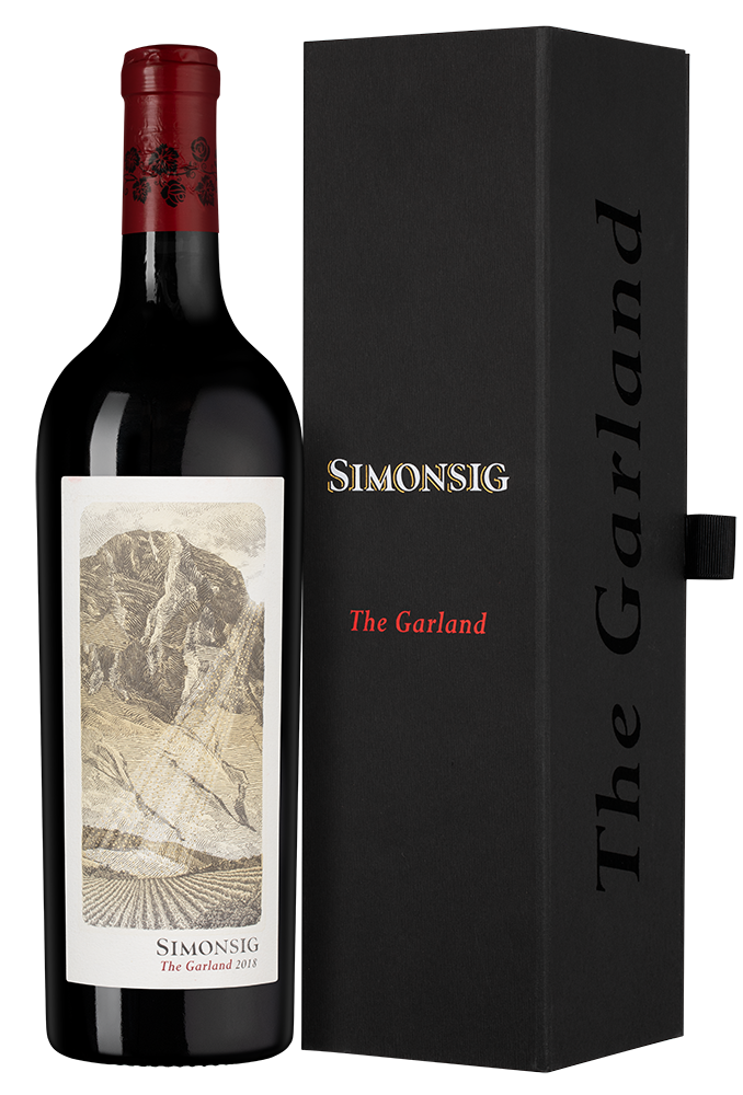 Вино Garland Cabernet Sauvignon в подарочной упаковке, Simonsig, 2018, (144255), Южная Африка, Стелленбош, красное, сухое, 0.75 л, Гарлэнд Каберне Совиньон, цена 16990 рублей
