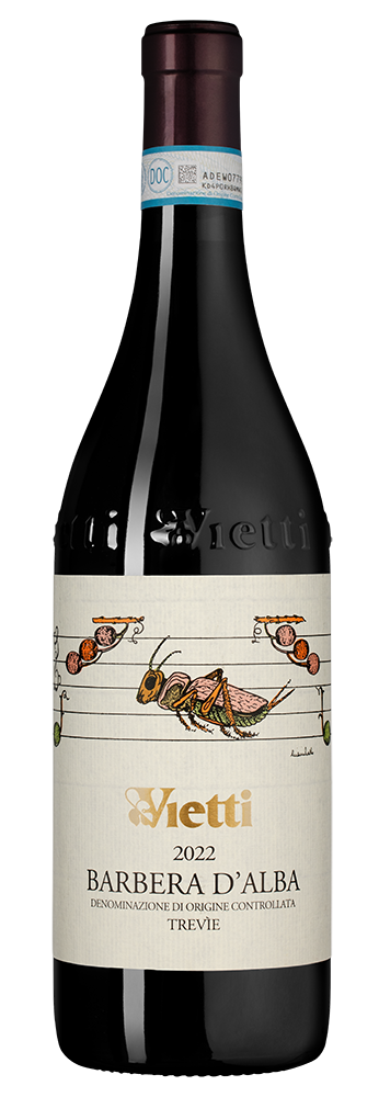 Вино Barbera d'Alba Tre Vigne, Vietti, 2022, (149124), Италия, Пьемонт, красное, сухое, 0.75 л, Барбера д'Альба Тревие, цена 6990 рублей