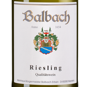 Вино Rheinhessen Balbach Riesling