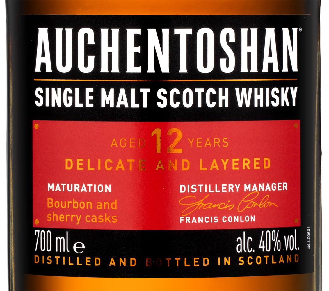 Виски Auchentoshan 12 years в подарочной упаковке, (154750), Шотландия, Хайленд, 0.7 л, Окентошен 12 лет, цена 5190 рублей