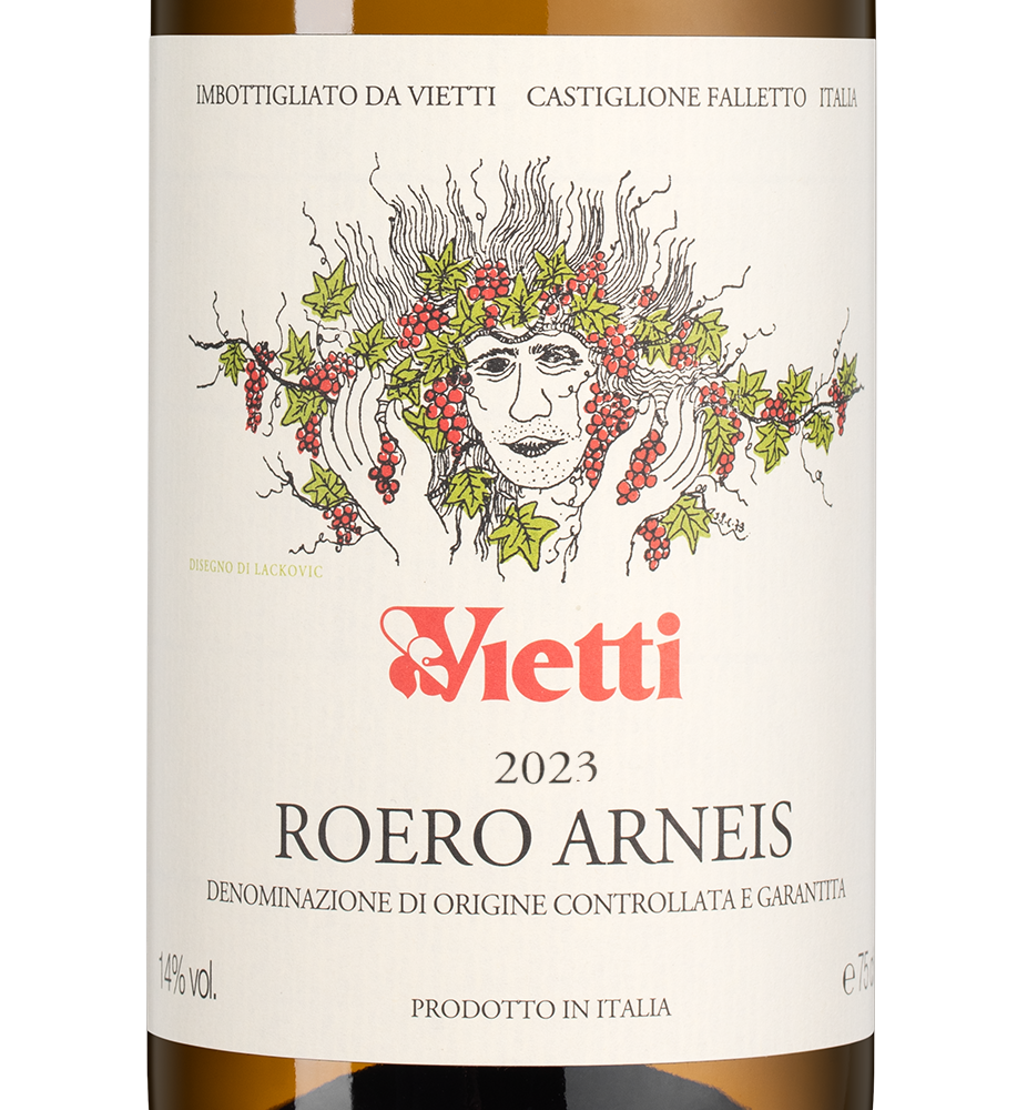 Вино Roero Arneis, Vietti, 2023, (146966), Италия, Пьемонт, белое, сухое, 0.75 л, Роэро Арнеис, цена 6490 рублей