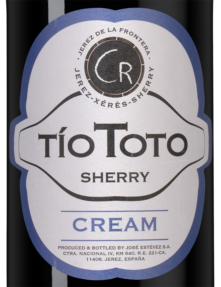 Херес Tio Toto Cream, Jose Estevez, (139739), Испания, Андалусия, 0.75 л, Тио Тото Крим, цена 2990 рублей