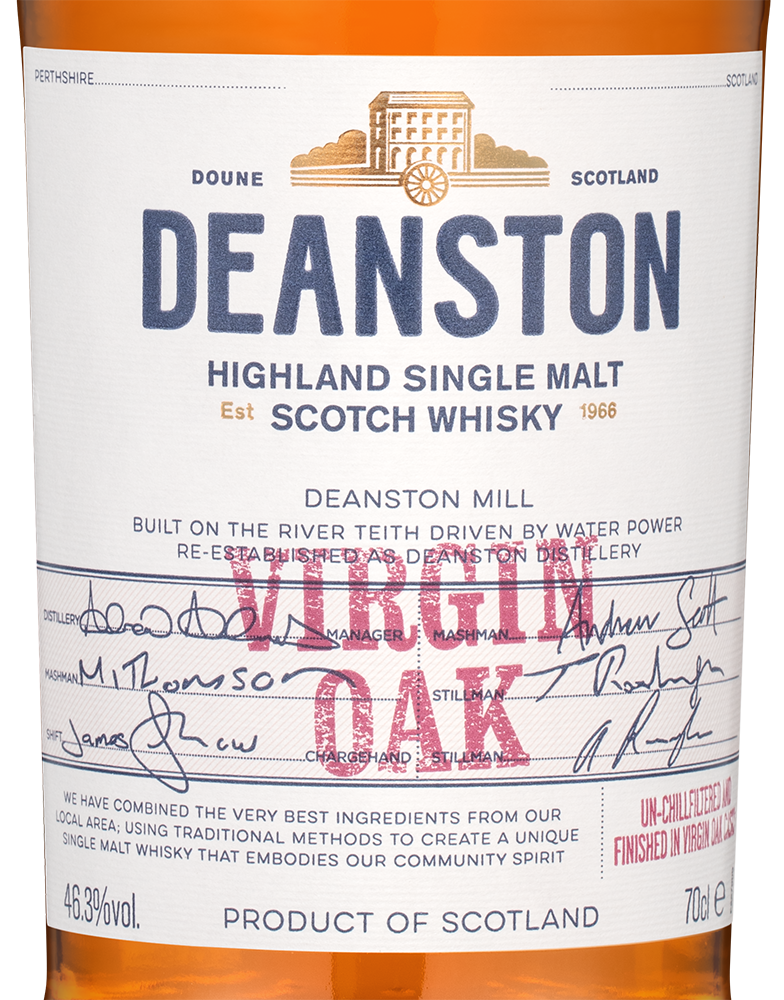 Виски Deanston Virgin Oak в подарочной упаковке, (141986), Шотландия, Хайленд, 0.7 л, Динстон Верджин, цена 9490 рублей