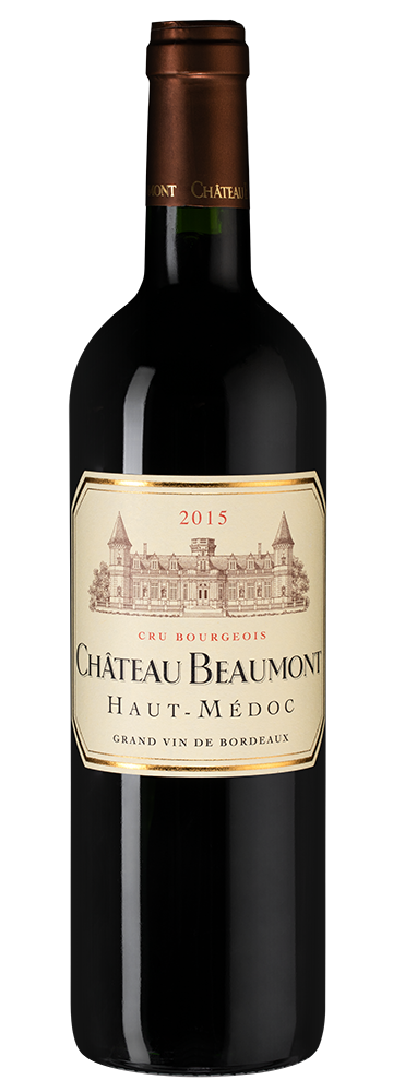 Вино Chateau Beaumont (Haut-Medoc), 2015, (135730), Франция, Бордо, красное, сухое, 0.75 л, Шато Бомон, цена 6190 рублей
