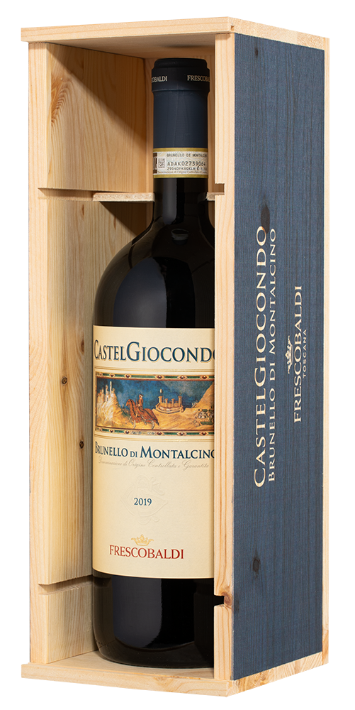 Вино Brunello di Montalcino Castelgiocondo в подарочной упаковке, Frescobaldi, 2019, 1.5л, (147917), Италия, Тоскана, красное, сухое, 1.5 л, Брунелло ди Монтальчино Кастельджокондо, цена 27490 рублей