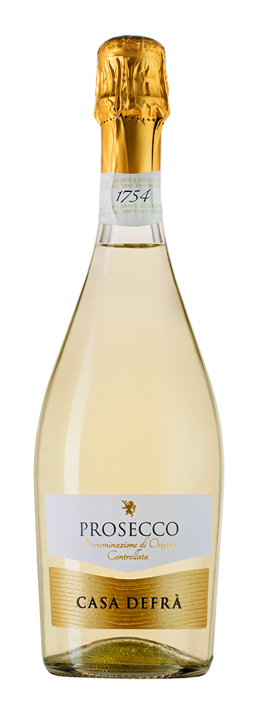 Игристое вино Prosecco Spumante Brut, Casa Defra, (157973), Италия, Венето, белое, брют, 0.75 л, Просекко Спуманте Брют, цена 1690 рублей