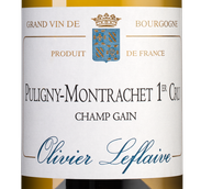 Вино с яблочно-пирожным вкусом Puligny-Montrachet Premier Cru Champ Gain