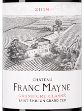 Вино Chateau Franc Mayne, (146927), красное сухое, 2018 г., 0.75 л, Шато Фран Мейн цена 9990 рублей