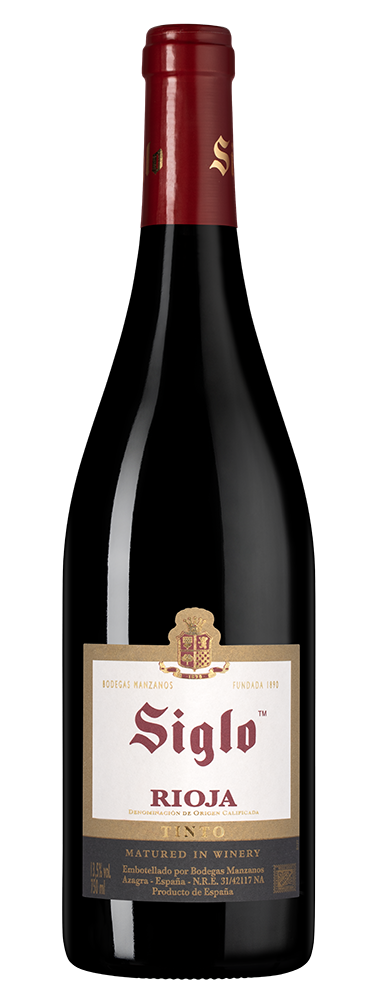 Вино Siglo, Bodegas Manzanos, 2021, (136115), Испания, Риоха, красное, сухое, 0.75 л, Риоха Сигло, цена 1493 рублей