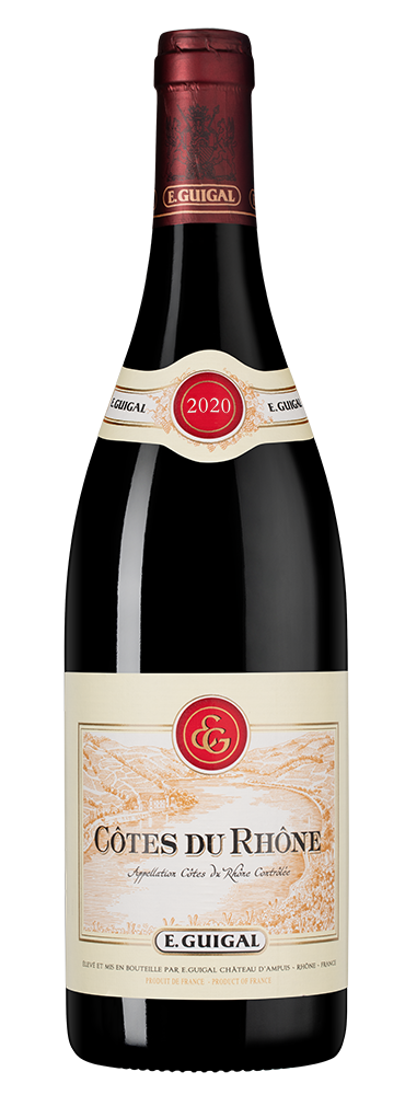 Вино Cotes du Rhone Rouge, Guigal, 2020, (143429), Франция, Долина Роны, красное, сухое, 0.75 л, Кот дю Рон Руж, цена 2768 рублей
