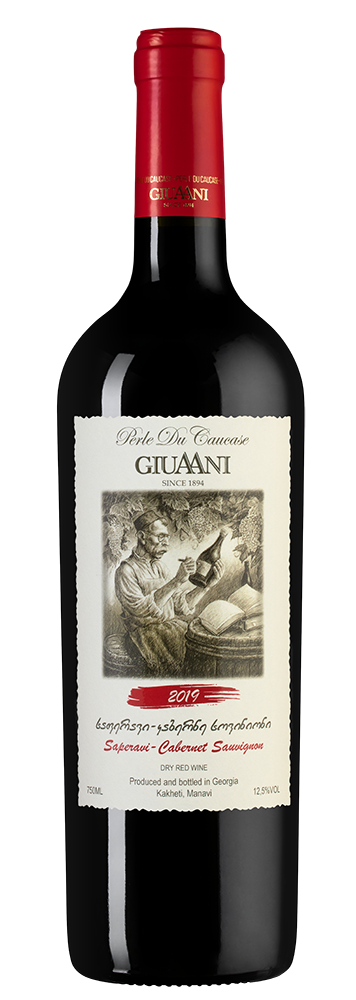 Вино Saperavi Cabernet Sauvignon, Giuaani, 2019, (133198), Грузия, Кахетия, красное, сухое, 0.75 л, Саперави Каберне Совиньон, цена 3290 рублей