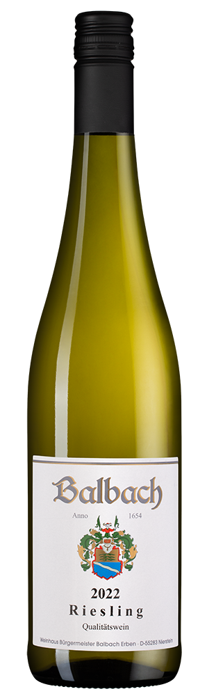 Вино Balbach Riesling, Gunderloch, 2022, (143407), Германия, Рейнгессен, белое, полусладкое, 0.75 л, Рислинг Бальбах, цена 2443 рублей