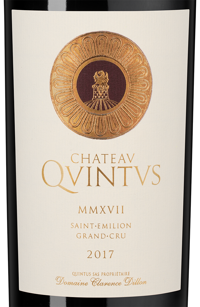 Вино Chateau Quintus (Saint-Emilion Grand Cru), 2017, (150923), Франция, Бордо, красное, сухое, 0.75 л, Шато Кинтюс, цена 44990 рублей