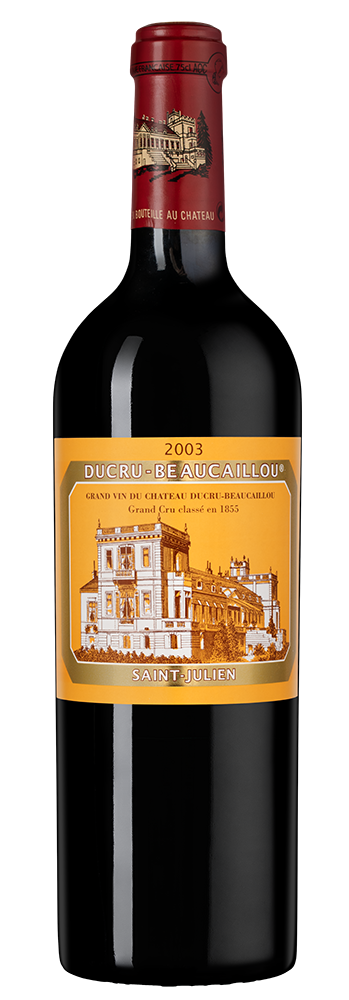 Вино Chateau Ducru-Beaucaillou (Saint-Julien), 2003, (145497), Франция, Бордо, красное, сухое, 0.75 л, Шато Дюкрю-Бокайю, цена 92490 рублей
