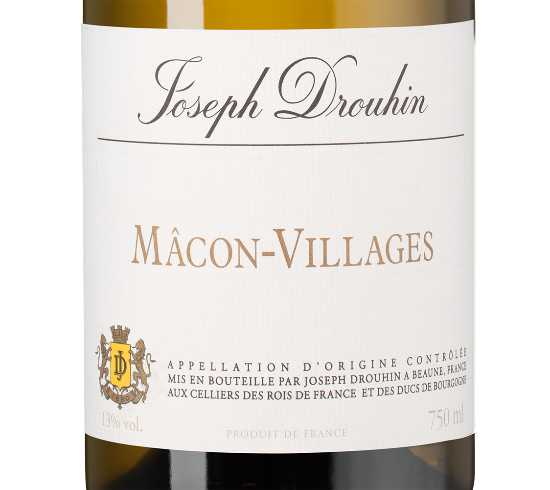 Вино Macon-Villages, Joseph Drouhin, 2023, (156509), Франция, Бургундия, белое, сухое, 0.75 л, Макон-Вилляж, цена 5990 рублей