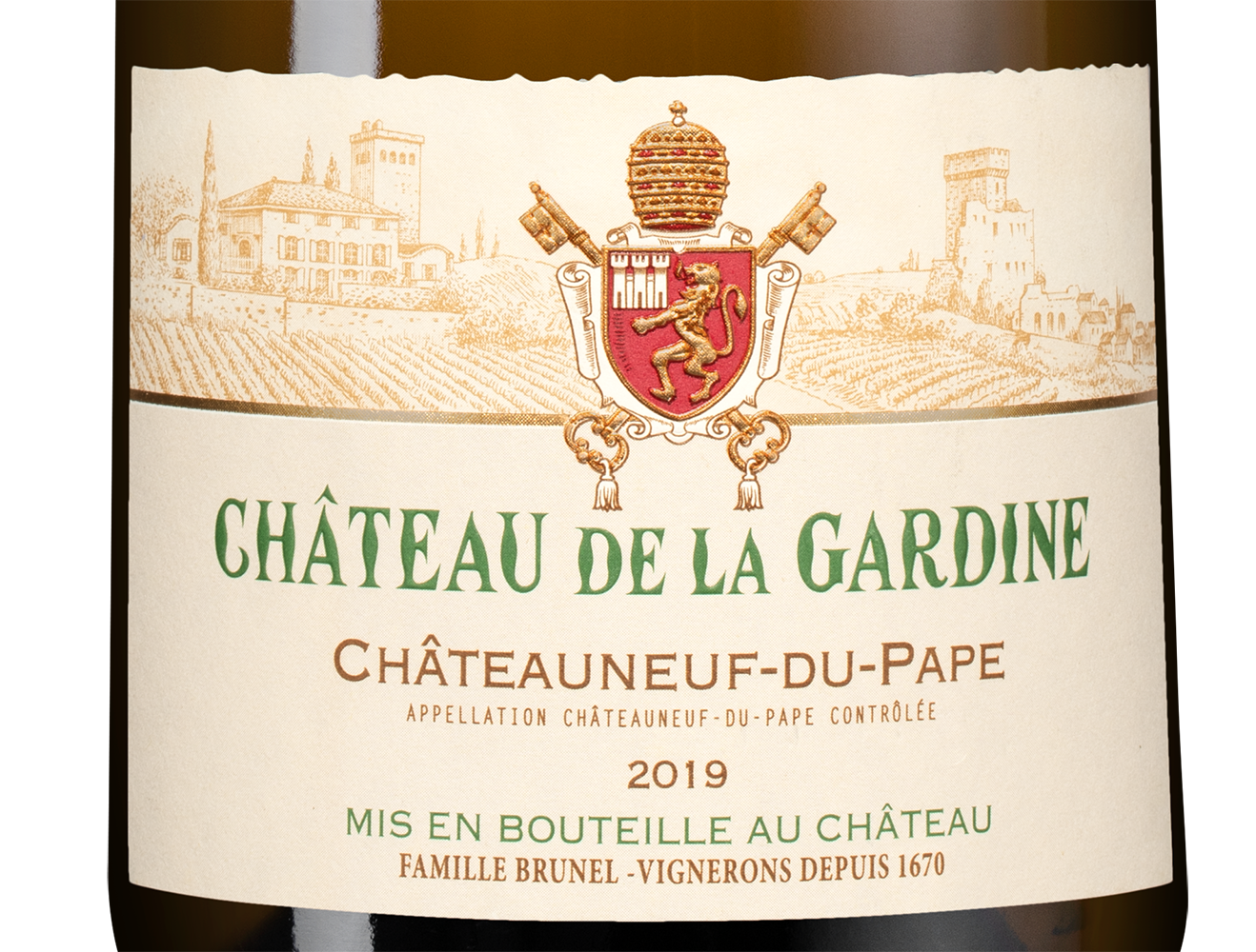 Вино Chateauneuf-du-Pape Blanc, Chateau de la Gardine, 2019, (125457), Франция, Долина Роны, белое, сухое, 0.75 л, Шатонеф-дю-Пап Блан, цена 12990 рублей